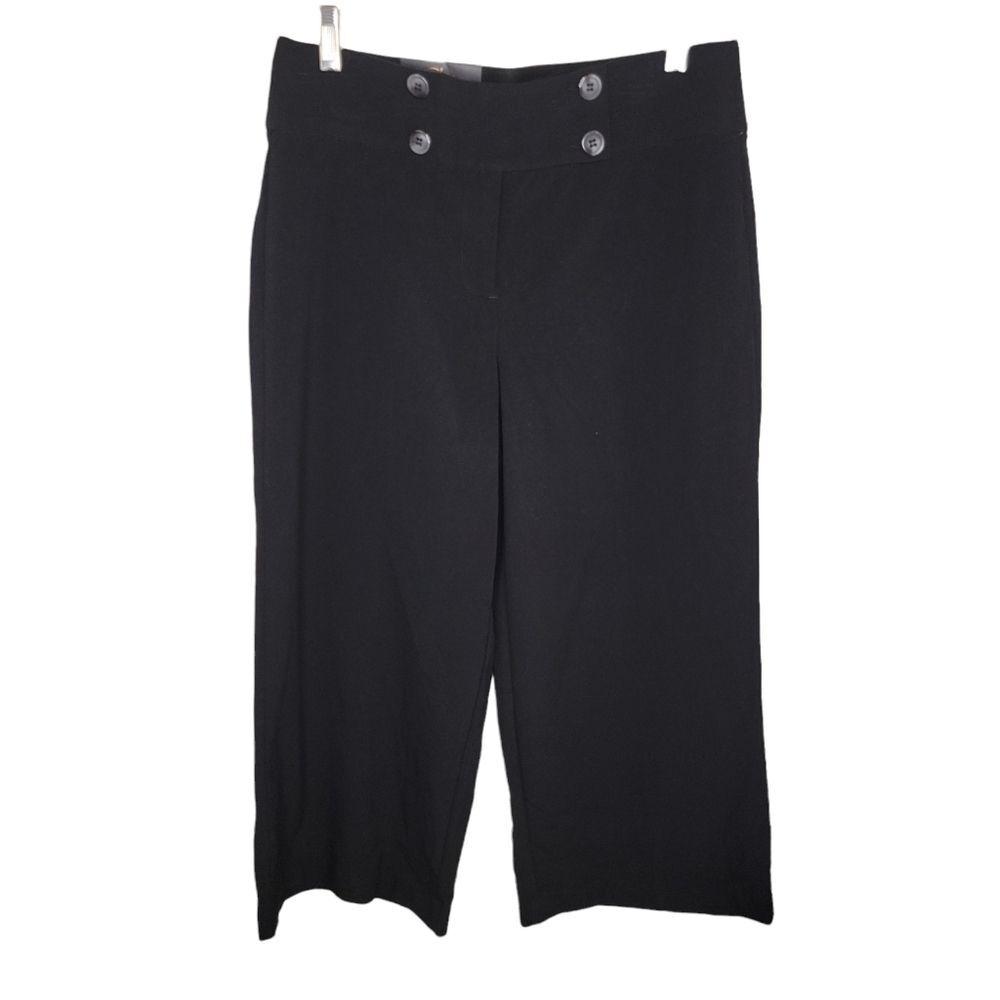 Takara Nwt black wide leg crop cropped pants size 9